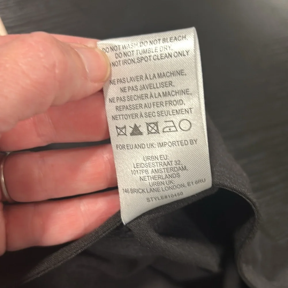 Anthropologie Hutch Black Wide Leg cut out jumpsuit size 10 - Picture 11 of 12